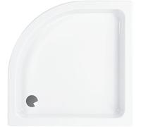 Wisa Cadiz receveur de douche quart de rond 90x90x8cm avec jeu de pieds blanc 5050400917