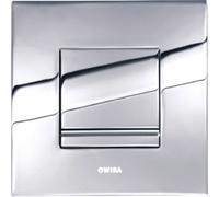 Wisa Delos Plaque de commande 16x16cm carré en plastique avec interrupteur chrome brillant 8050415551