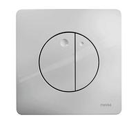 Wisa Gaia Plaque de commande avec dualflush chrome mat