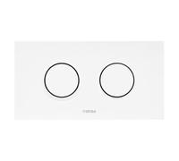 Wisa Juno plaque de commande plastique pneumatique 208x111mm avec double chasse pour élément WC XT finition chrome mat 8050419331