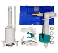 WISA Kit de rénovation pour réservoir de chasse d'eau 2100 pièces de rechange Valve de remplissage Robinet de vidange