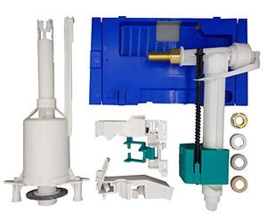 WISA Kit de rénovation pour réservoir de chasse d'eau 2100 pièces de rechange Valve de remplissage Robinet de vidange