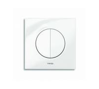 Wisa Maro Plaque de commande carrée plastique dualflush DF chrome brillant 8050414451