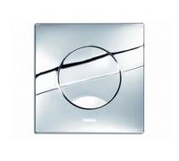 Wisa Maro plaque de commande plastique mécanique 16x16cm avec interruption de chasse pour élément WC XS chrome brillant 8050414351