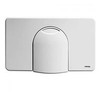 Wisa Plaque de déclenchement série 2100 - Blanc brillant - Compatible avec les réservoirs WISA 2100 - Montage mural - Surface polie - Plastique - Robuste et élégante