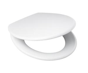 Wisa (une marque Fluidmaster) Centaur - Lunette de toilette universelle - Charnières réglables en hauteur - Revêtement thermodur - Couleurs résistantes - Convient pour les toilettes murales, posées au