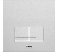 Wisa XS Panneau de commande - carré - 16x16x1 - double chasse - acier - Naturel 8050420111