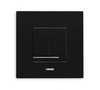Wisa XS Panneau de commande - carré - 16x16x1 - double chasse - plastique - noir 8050415638