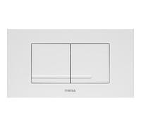 Wisa XT Kantos plaque de commande en plastique double chasse DF blanc 8050418701