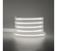 Wisada 220V COB Ruban à LED Bande, Bandeau LED Dimmable,Lumineuse Bandeau Flexible 288 LED/M,PVC Découpable Etanche IP65 Néons Bande pour Intérieur Extérieur Cuisine Décoration (4m, Blanco)