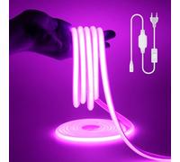 Wisada 4m COB Bande LED Néon 220 V,288 LEDs/m Bandes à LED Flexible Lumineuse Néon Haute Densité Super Lumineuse,Bande Lumineuse Silicone IP71 Etanche pour DIY Chambre,Cuisine,Maison Décoration