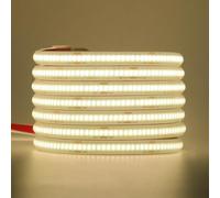 Wisada Bande LED COB 24V, 320 LEDs/m, IP68 étanche, Bande LED Flexible pour Décoration de Toit Salon Cuisine (Blanc naturel (4000-4500K), 3M)