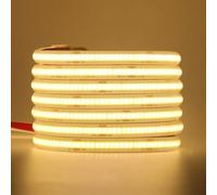 Wisada Bande LED COB 24V, 320 LEDs/m, IP68 étanche, Bande LED Flexible pour Décoration de Toit Salon Cuisine (Blanc chaud (3000-3500K), 3M)