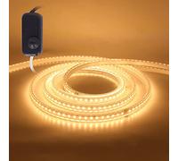 Wisada Dimmable Bande lumineuse a LED AC 220V IP67 etanche, Ruban LED SMD 2835120led / m ruban avec Interrupteur