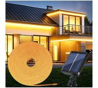 Wisada Guirlande Solaire RGB 2m 320 LED avec Télécommande - Lampe Néon Solaire Exterieur IP67 Batterie 7200mAh 30H Autonomie Charge USB Type C pour Jardin Terrasse Fête Chaud