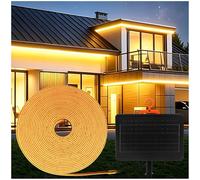 Wisada Guirlande Solaire RGB 8m 320 LED avec Télécommande - Lampe Néon Solaire Exterieur IP67 Batterie 7200mAh 36H Autonomie Charge USB Type C pour Jardin Terrasse Fête Chaud