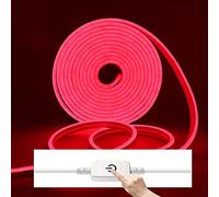 Wisada Néon LED en DC12V, Ruban LED Strip avec Variateur à interrupteur tactile, IP67 étanche pour panneau de décoration intérieur et extérieur