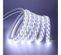 Wisada Ruban LED 1m, 320 LEDs/m, Bandeau Lumineux 220V AC 2835 IP68 Étanche 900LM, Strip Light Pour Cuisine, Câble, Lumières