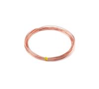 Wisafory Fil de bricolage multicolore en aluminium - Fil métallique en aluminium - Fil décoratif pour travaux manuels, sculptures, artisanat, fabrication de bijoux, or rose - 1,2 mm x 10 m