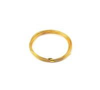 Wisafory Fil de bricolage multicolore en aluminium - Fil métallique - Fil métallique - Fil décoratif pour travaux manuels, sculptures, artisanat, fabrication de bijoux - Doré - 1 mm x 10 m