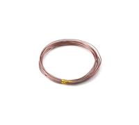 Wisafory Fil de bricolage multicolore en aluminium - Fil métallique - Fil métallique - Fil décoratif pour travaux manuels, sculptures, artisanat, fabrication de bijoux - Marron - 1 mm x 10 m