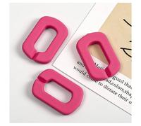 Wisafory Lot de 100 anneaux de connexion en acrylique - Multicolore - Maillons de chaîne - Connecteur rapide - Clips en C - Crochets torsadés - Connecteur rapide - Pour la fabrication de bijoux DIY -