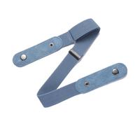 Wisafory Lot de 2 ceintures élastiques sans boucle - Ceinture extensible invisible réglable - Ceinture sans boucle - Unisexe - Ceinture abdominale pour jeans - Bleu clair