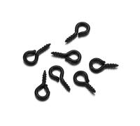Wisafory Lot de 200 vis à œillet avec tiges à vis autoperceuses - Mini vis à œil - Crochets à vis pour anneaux - Crochets pour bouteilles en liège et en bois - Pour la fabrication de bijoux et de