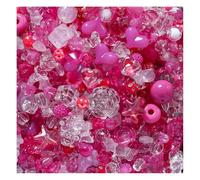 Wisafory Perles acryliques - Différentes perles de bonbon - Perles pastel pour la fabrication de bracelets - Nœud floral - Perles colorées - Breloques mignonnes pour colliers, bracelets, chaînes de