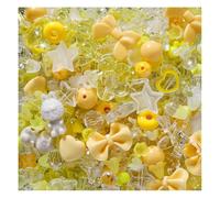Wisafory Perles acryliques - Différentes perles de bonbon - Perles pastel pour la fabrication de bracelets - Nœud floral - Perles colorées - Breloques mignonnes pour colliers, bracelets, chaînes de