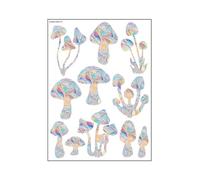 Wisafory Prisma Lot de 9 autocollants de fenêtre - Motif arc-en-ciel - Attrape-soleil - Oiseau - Anti-collision - Pour arrêter les oiseaux, les fenêtres de porte, les champignons
