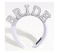 Wisafory Serre-tête de mariée avec perles et inscription « Bride to be » - Décoration de mariée pour mariage, fête entre amies, enterrement de vie de jeune fille - 2#