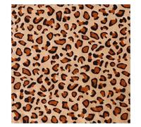 Wisafory Tissu à motif léopard - 100 x 150 cm - En velours - Pour patchwork, rembourrage, jungle sauvage, animaux - Tissu décoratif pour matelassage, satin - Vendu au mètre - Pour bricolage, couture,