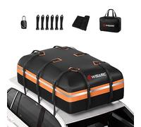 WISAMIC Imperméable sur Le Toit Cargo Bag - Superlarge 21 Pieds Cubes Imperméable À l'eau Cargo Bag Car Roof Top Carrier Doux Porte-Bagages sur Le Toit avec De Larges Sangles