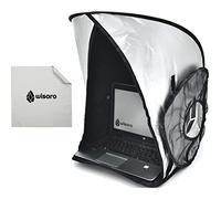 WISARO Pare-Soleil pour Ordinateur Portable - Fonctionne de n'importe où, Housse de Protection Pliable et Portable, Capote de confidentialité - Livré avec Un Chiffon de Nettoyage en Microfibre