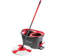 Wischmop Turbo 2in1 Microfibre Komplett Set (Schwarz/Rot, Inkl. 750ml