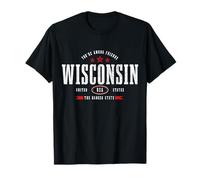 Wisconsin Badger State Vintage Pride, Vous êtes Entre Amis T-Shirt