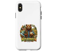Wisconsin Farm Bear Campagne Nature Harvest Coque pour iPhone X/XS