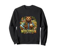 Wisconsin Farm Bear Campagne Nature Harvest Sweatshirt