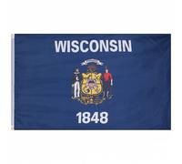 Wisconsin MUWO "America Edition" Drapeau 90x150cm Taille :taille unique