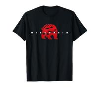 Wisconsin Silhouette de cerf à Queue Blanche T-Shirt