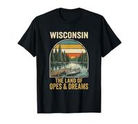 Wisconsin The Land of OPES & Dreams Funny Midwest Joke T-Shirt