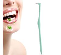 Wisdom Brosse à dents souple orthodontique petite tête pour les zones difficiles d'accès pour hôtels, voyages, appartements, femmes, garçons, filles, adolescents, adolescents