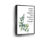 Wisdom Quote Canvas Art Vintage Churchill Saying Wall Decor For Home Office School Interior(Unframed,12x18inch(30x45cm))