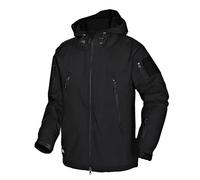 Wisdom Wolf Hommes Vestes Militaire Tactique Imperméables Softshell Toison Manteau d'hiver Outdoor Hoodie,Noir,XXL