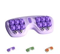 Wisdomshop Portable Dual Foot Massage Roller, Dual Foot Roller Acupressure, Portable Dual Foots Rollers, Portabls Reflexology Tool For Home And Office Use (Purple,1pcs)