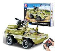 Wise Block W Jouet de Construction, Jouet STEM pour Les Enfants de 8 Ans et Plus, 371 pièces, kit de Construction,Voiture RC, Cadeau d'anniversaire pour Les Enfants, véhicule Militaire blindé.