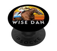 Wise Dan Horse, Courses de Chevaux, Wise Dan, Del Mar, Santa Anita PopSockets PopGrip Adhésif