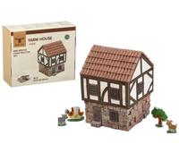Wise Elk Farm House Mini-briques de construction Marron
