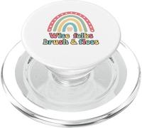 Wise Folks Brosse et Fil Dentaire Arc-en-Ciel PopSockets PopGrip pour MagSafe